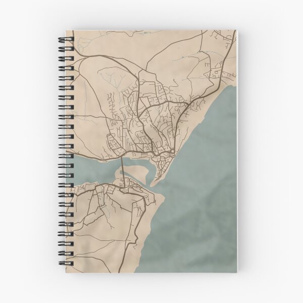 Item preview, Teignmouth Sepia Map designed and sold by CPTVDesign.