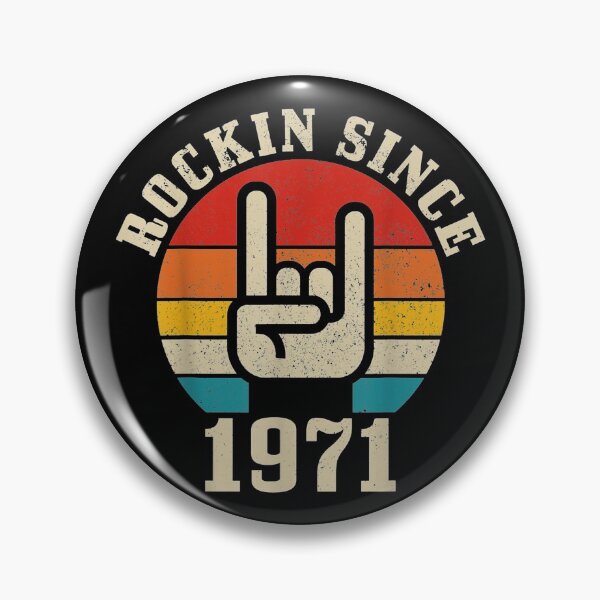 Item preview, Rockin' Since 1971 Vintage Rock Music 50th Birthday Gift designed and sold by anniversaryshop.