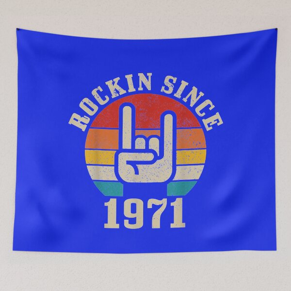 Item preview, Rockin' Since 1971 Vintage Rock Music 50th Birthday Gift designed and sold by anniversaryshop.