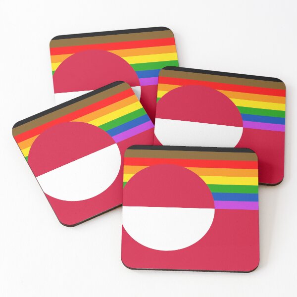 Item preview, Greenland Flag LGBTQ Rainbow designed and sold by LGBTQcountries.