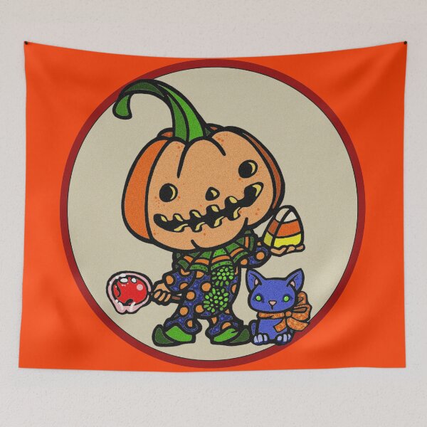 Item preview, pumpkin head clown designed and sold by sandpiperstudio.