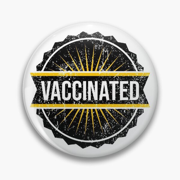 Item preview, Vaccinated Badge designed and sold by opalime.