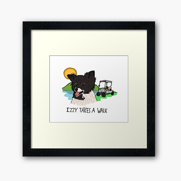 Izzy Takes a Walk Framed Art Print