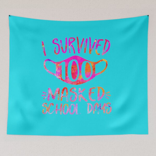 Item preview, I Survived 100 Masked School Days Student or Teacher designed and sold by anniversaryshop.