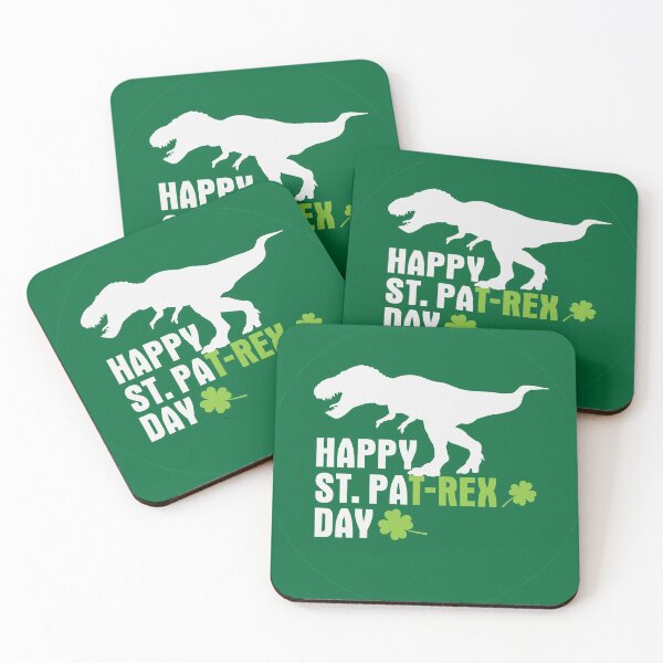 Item preview, Dino St Patricks Day Happy St PaT-REX Funny Dinosaur circle designed and sold by friendly-fox.