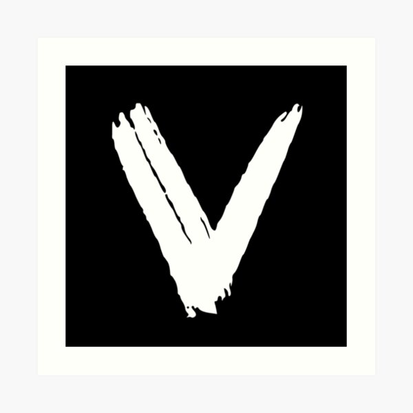 Letter V Art Print By Marosharaf Redbubble