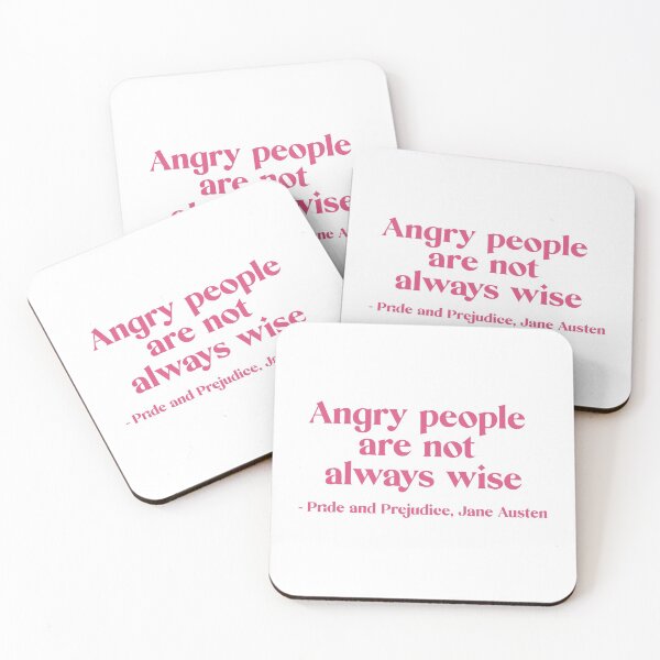 Item preview, Jane Austen Quote: Angry people are not always wise designed and sold by rissidesigns.