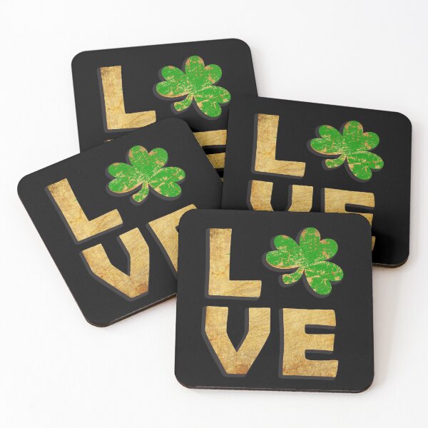 Item preview, Love Irish Shamrock distressed St Patrick's Day designed and sold by bitstudio.