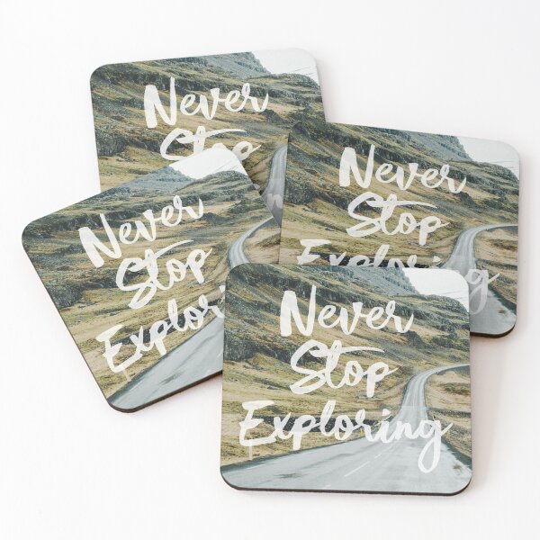 Item preview, Never stop exploring  designed and sold by Snow N Surf Rider Society.