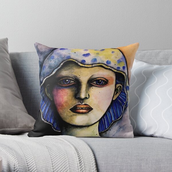 Lactarius Indigo Throw Pillow