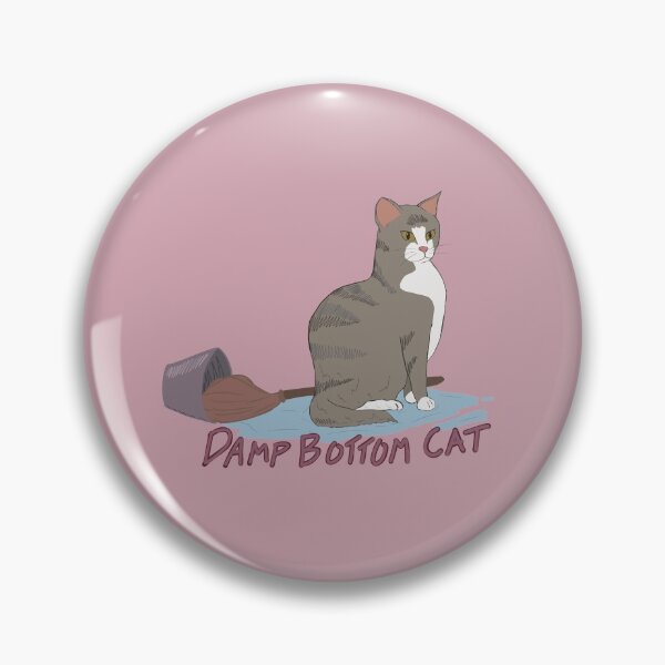 Item preview, Damp Bottom Cat Gray designed and sold by Polkadot4946.