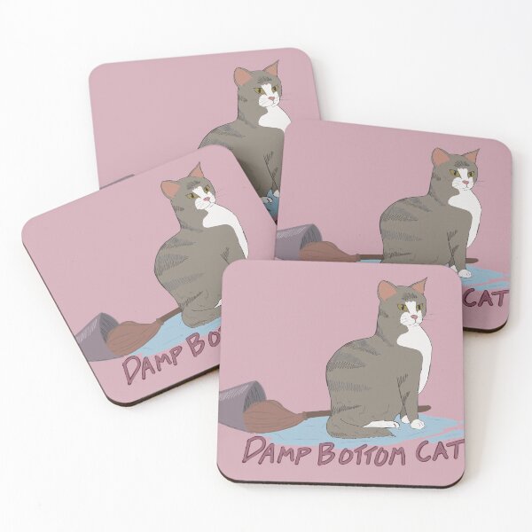 Item preview, Damp Bottom Cat Gray designed and sold by Polkadot4946.