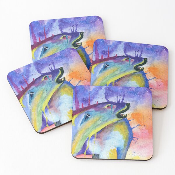 Item preview, Melting at Twilight - Polar Bear Watercolor designed and sold by Amber Schiltz.