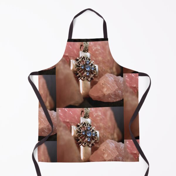 Item preview, Rose quarts and cross designed and sold by Lee's Place.