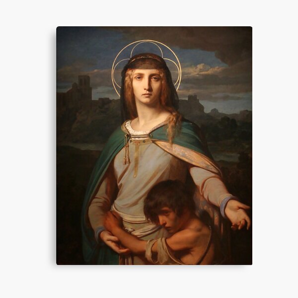 Saint Monica in a Landscape - Alexandre Cabanel Canvas Print