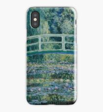 Claude Monet - Water Lilies and Japanese Bridge (1899) Impressionism iPhone Case