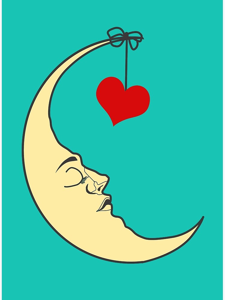 Moon good and heart