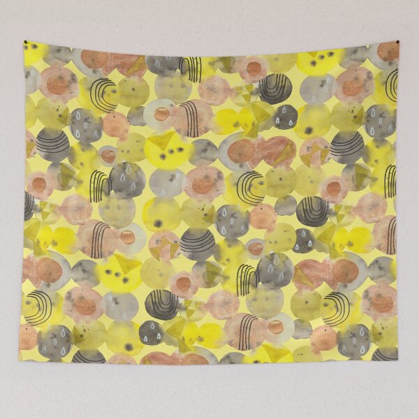 Item preview, abstract watercolor circles paint designed and sold by janeferwong.