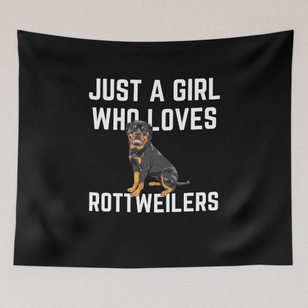 Item preview, Just A Girl Who Loves Rottweilers designed and sold by Crafty-Mornings.