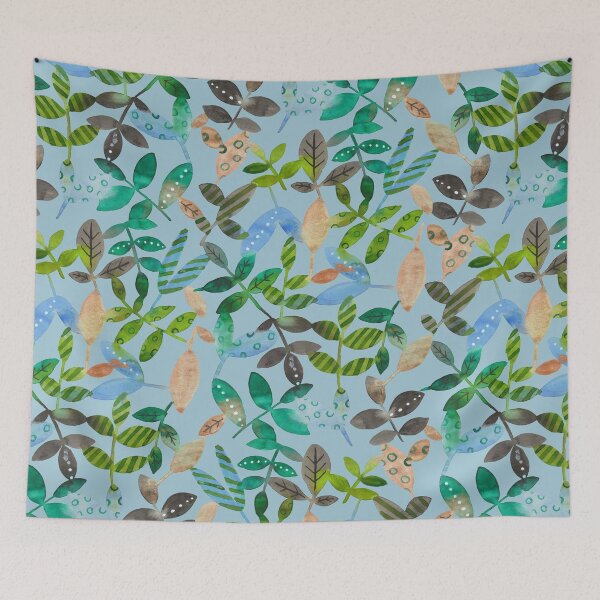 Item preview, watercolor leaves paint designed and sold by janeferwong.