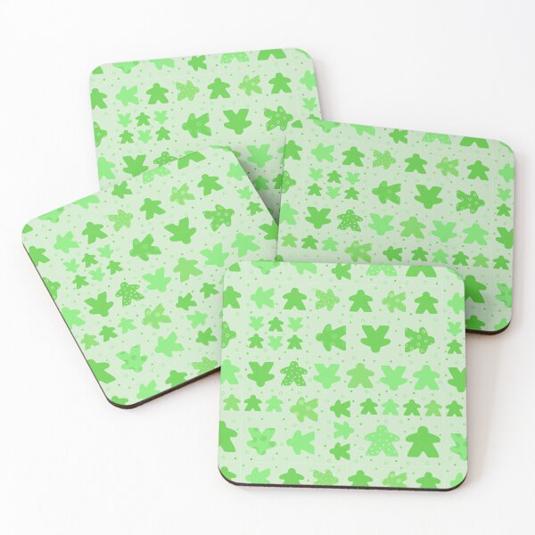 Item preview, I Play Green - Meeple Board Game Pattern designed and sold by BeamGeeks.