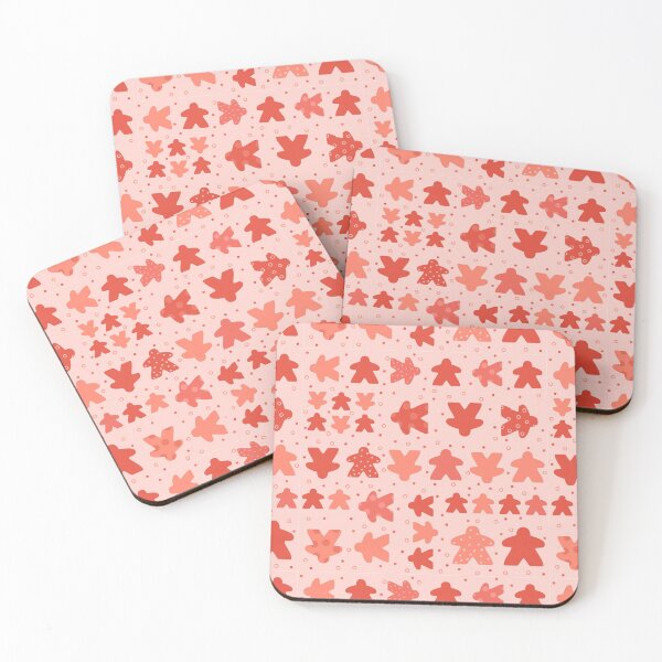 Item preview, I Play Red - Meeple Board Game Pattern designed and sold by BeamGeeks.
