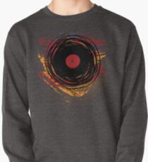 Vinyl Record Retro Grunge with Paint and Scratches - Music DJ! Pullover