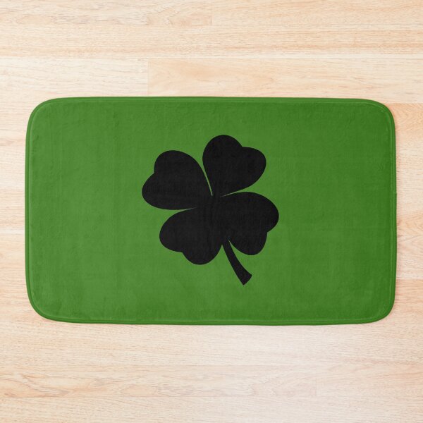 Item preview, Black and Green Four Leaf Clover Saint Patricks Day designed and sold by UncleStuScience.