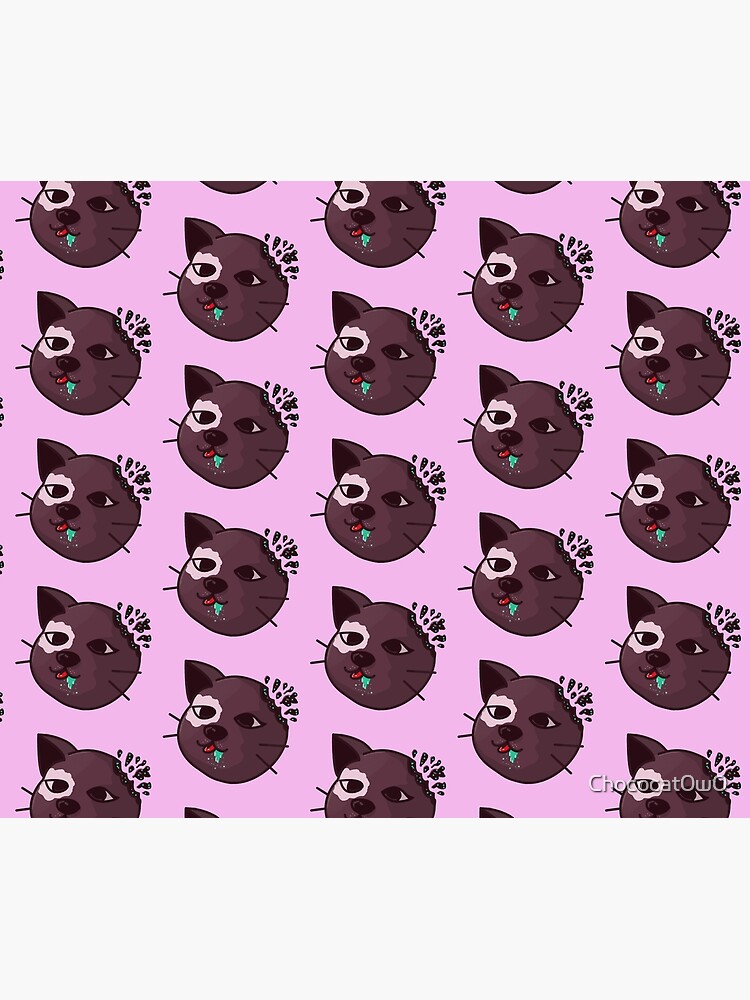 New 2004 Rare Choco factory Cat Shower Curtain