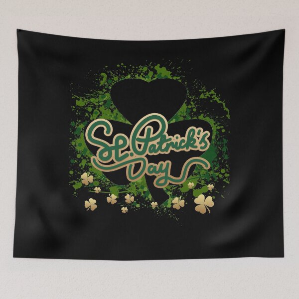 Item preview, St. Patrick's Day Green And Gold Shamrocks  designed and sold by StormyMuse.