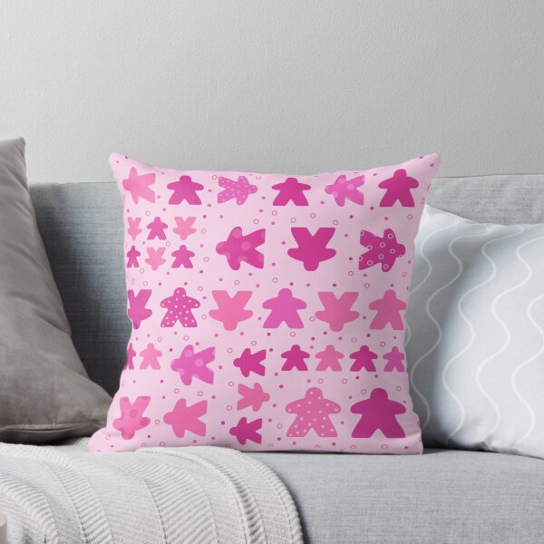 Item preview, I Play Pink - Meeple Board Game Pattern designed and sold by BeamGeeks.