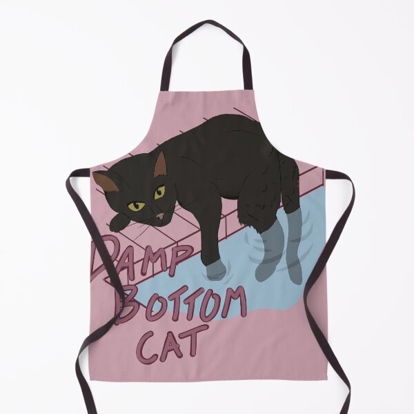 Item preview, Damp Bottom Cat Black (Pink) designed and sold by Polkadot4946.