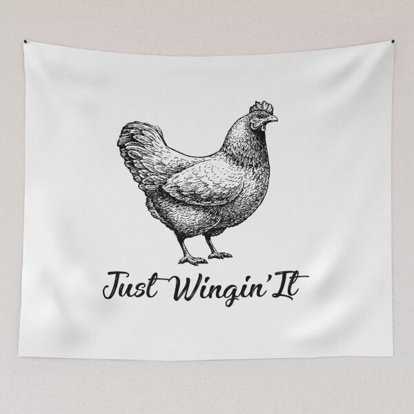 Item preview, Just wingin' it - Funny chicken shirt awesome gift for men, women and kids designed and sold by Titmit.