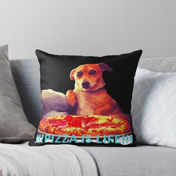 Item preview, Pizza Is Life Cute Dog Funny Design designed and sold by TheHappyK.