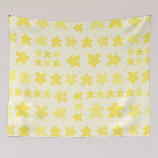 Item preview, I Play Yellow - Meeple Board Game Pattern designed and sold by BeamGeeks.