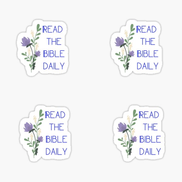 Item preview, Read the bible daily sticker pack designed and sold by fsultesart.