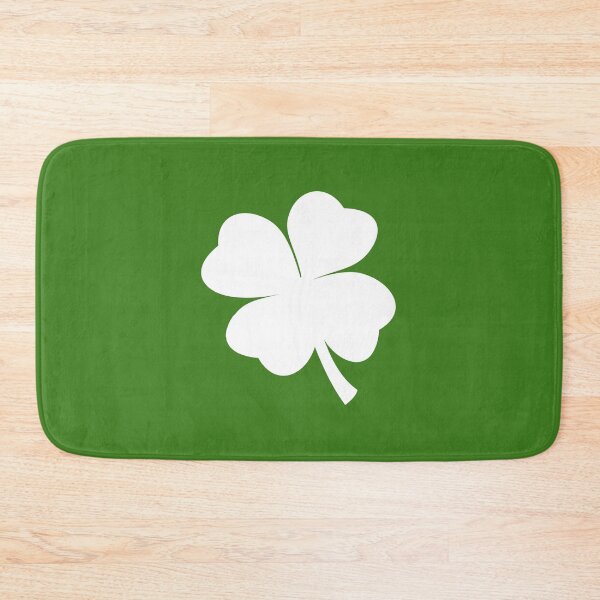 Item preview, White and Green Four Leaf Clover Saint Patricks Day designed and sold by UncleStuScience.