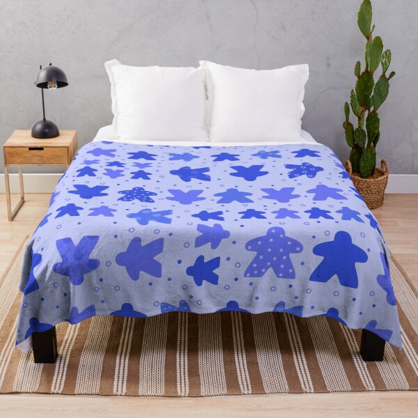 Item preview, I Play Blue - Meeple Board Game Pattern designed and sold by BeamGeeks.