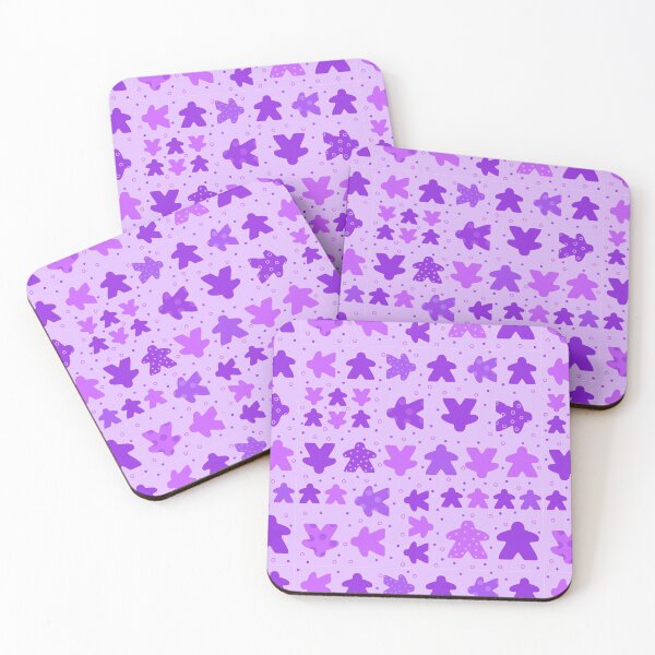 Item preview, I Play Purple - Meeple Board Game Pattern designed and sold by BeamGeeks.