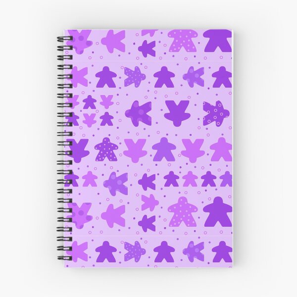 Aperçu de l'œuvre I Play Purple - Modèle de jeu de société Meeple créée et vendue par BeamGeeks.