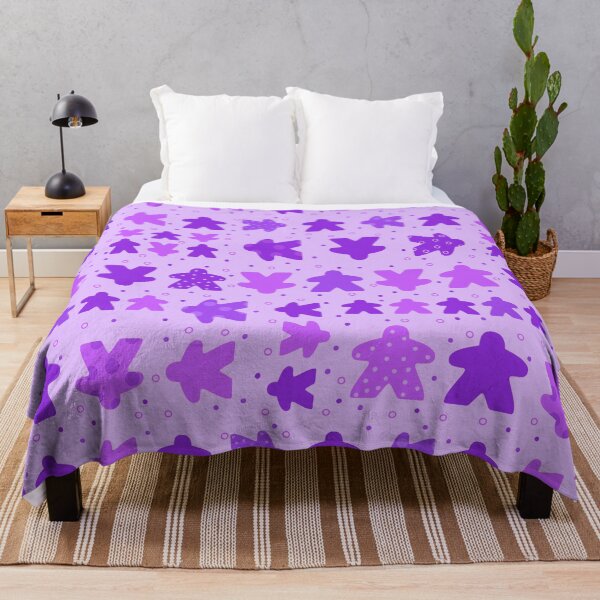 Item preview, I Play Purple - Meeple Board Game Pattern designed and sold by BeamGeeks.