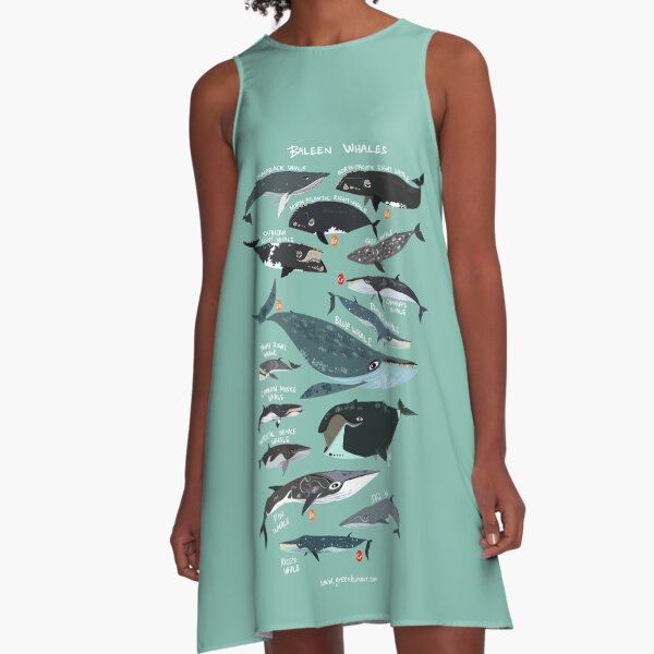Baleen Whales A-Line Dress