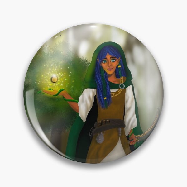 Item preview, Aspen Silentleaf: Wood Elf Druid DnD Character designed and sold by SlidersDesigns.