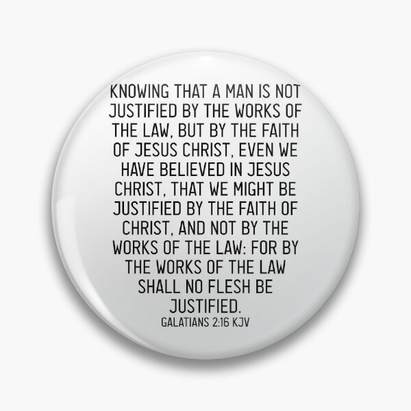 Item preview, Galatians 2:16 KJV designed and sold by Logosdesignshop.