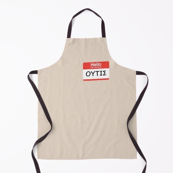 Item preview, Hello my name is ΟΥΤΙΣ (Nobody) (on beige) designed and sold by DotorEaon.