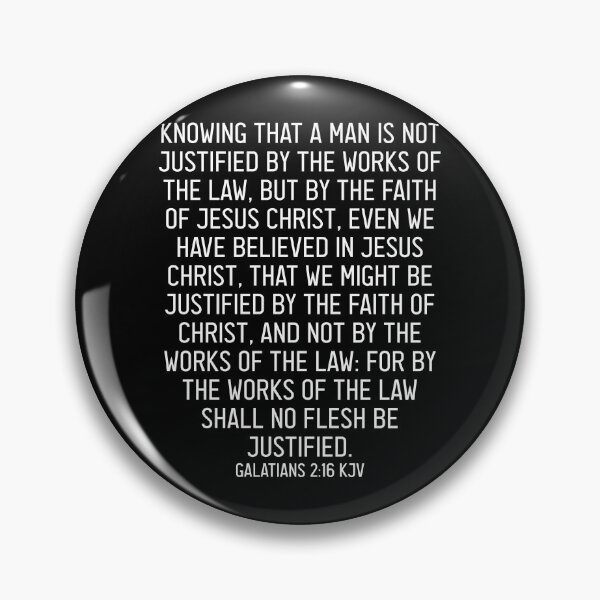 Item preview, Galatians 2:16 KJV designed and sold by Logosdesignshop.