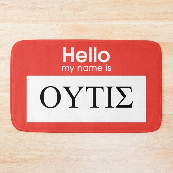 Item preview, Hello my name is ΟΥΤΙΣ (Nobody) (2) (on black) designed and sold by DotorEaon.