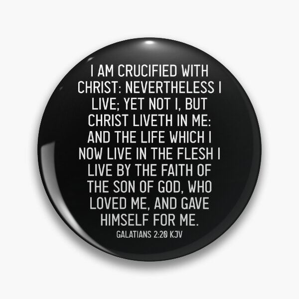Item preview, Galatians 2:20 KJV designed and sold by Logosdesignshop.