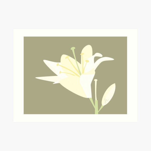 Minimalist Lily Art Print
