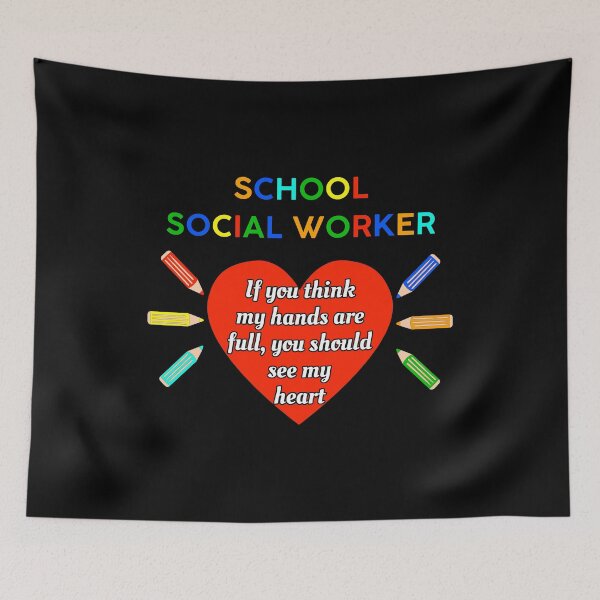Item preview, School Social Worker, Socialist designed and sold by 2blackcherries.